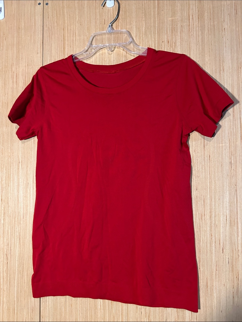Lululemon Women's Classic Red Crew Neck Tee